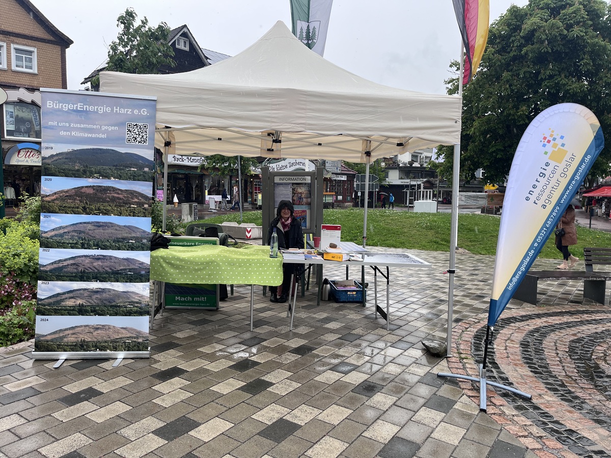 ERA Goslar und BEH gemeinsam auf dem Nachhaltigkeitsmarkt in Braunlage am 7.6.2025